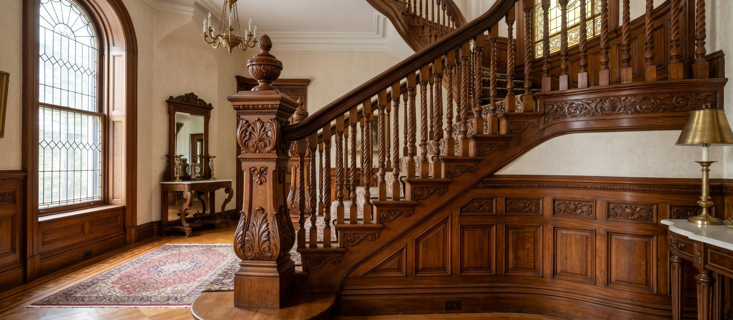 Victorian Home Restoration: How Custom Newel Posts Bring Historic Staircases Back to Life