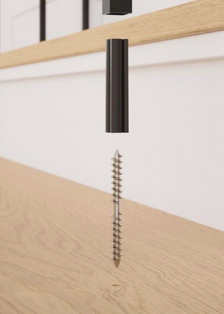 Hollow Baluster Insert with Screw