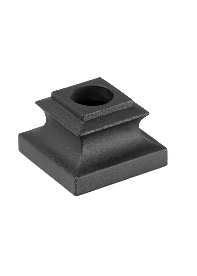 Square Flat Shoe for Round Balusters 5/8"