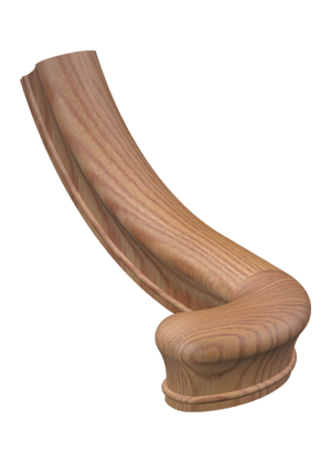 Handrail Fitting Left Hand Turnout 40