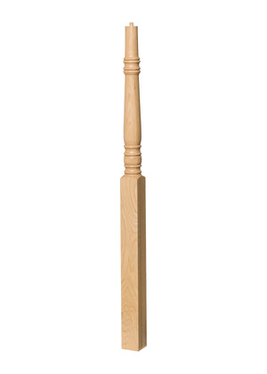 Hampton Over the Post Gooseneck Landing Newel 4275 - Plain style