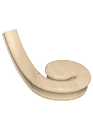 Handrail Fitting Right Hand Volute 35