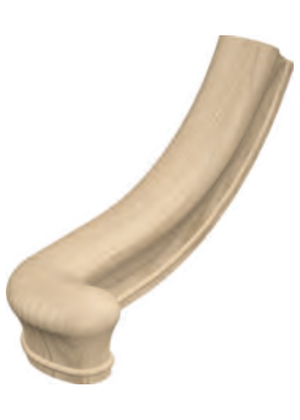 Handrail Fitting Right Hand Turnout 46