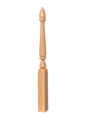Over the Post Gooseneck Landing Newel 4815 - Plain style