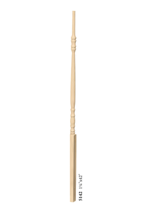 Hampton Elegant Rise Pin Top Baluster 5134 - dimensions
