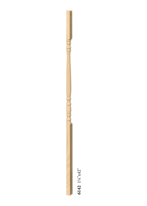 Hampton Elegant Rise Square Top Baluster 6134 - dimensions