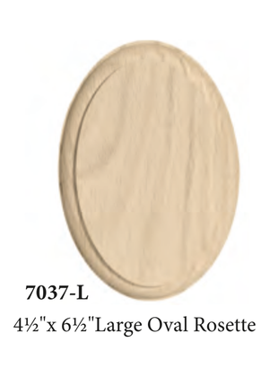 Large Oval Rosette 7037L - dimensions