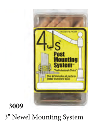 Newel Fastener 3009 - dimensions