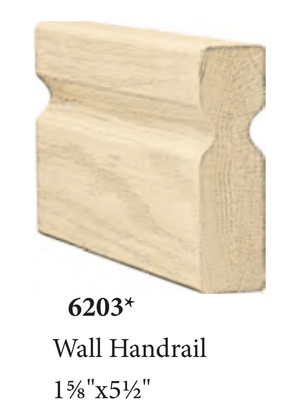 Wall Rail 6203 - dimensions