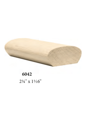 Oval Wall Rail 6042 - dimensions