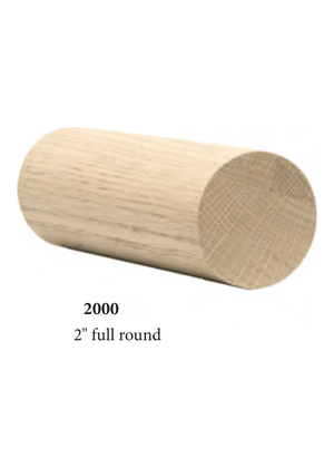 Round Handrail 2000 - dimensions