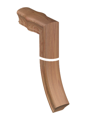 Handrail Fitting 2-Rise Straight Gooseneck with Tandem Cap 88-2