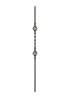 Iron Baluster Double Basket 9004-TB