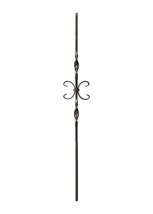Iron Baluster Double Ribbon & Butterfly 9014-RS