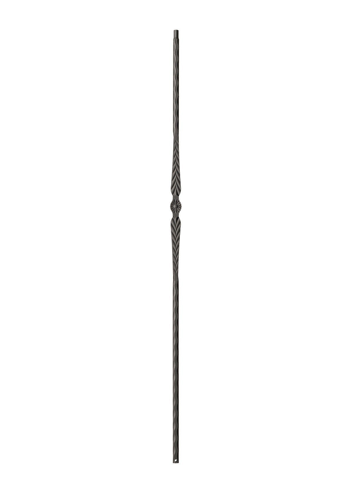 Iron Baluster Single Feather with Hammered Edge 9021-HE