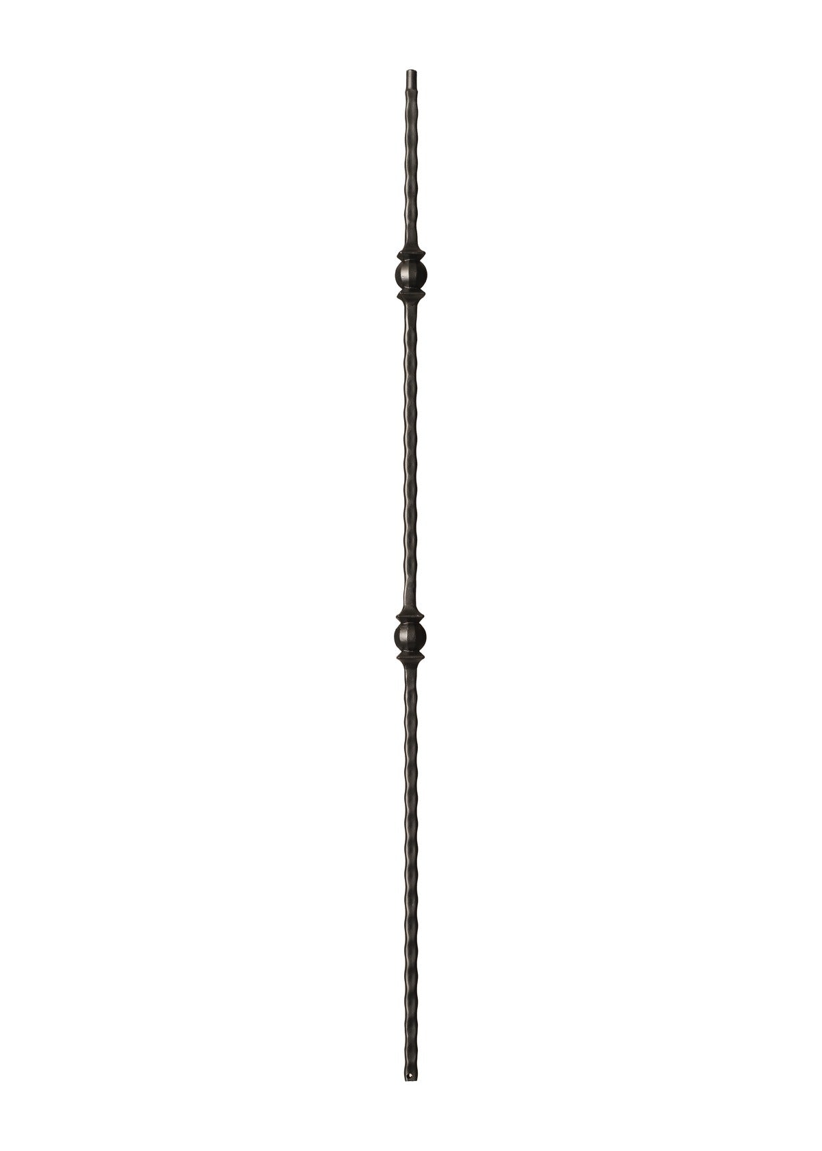Iron Baluster Double Ball with Hammered Face 9033-HF