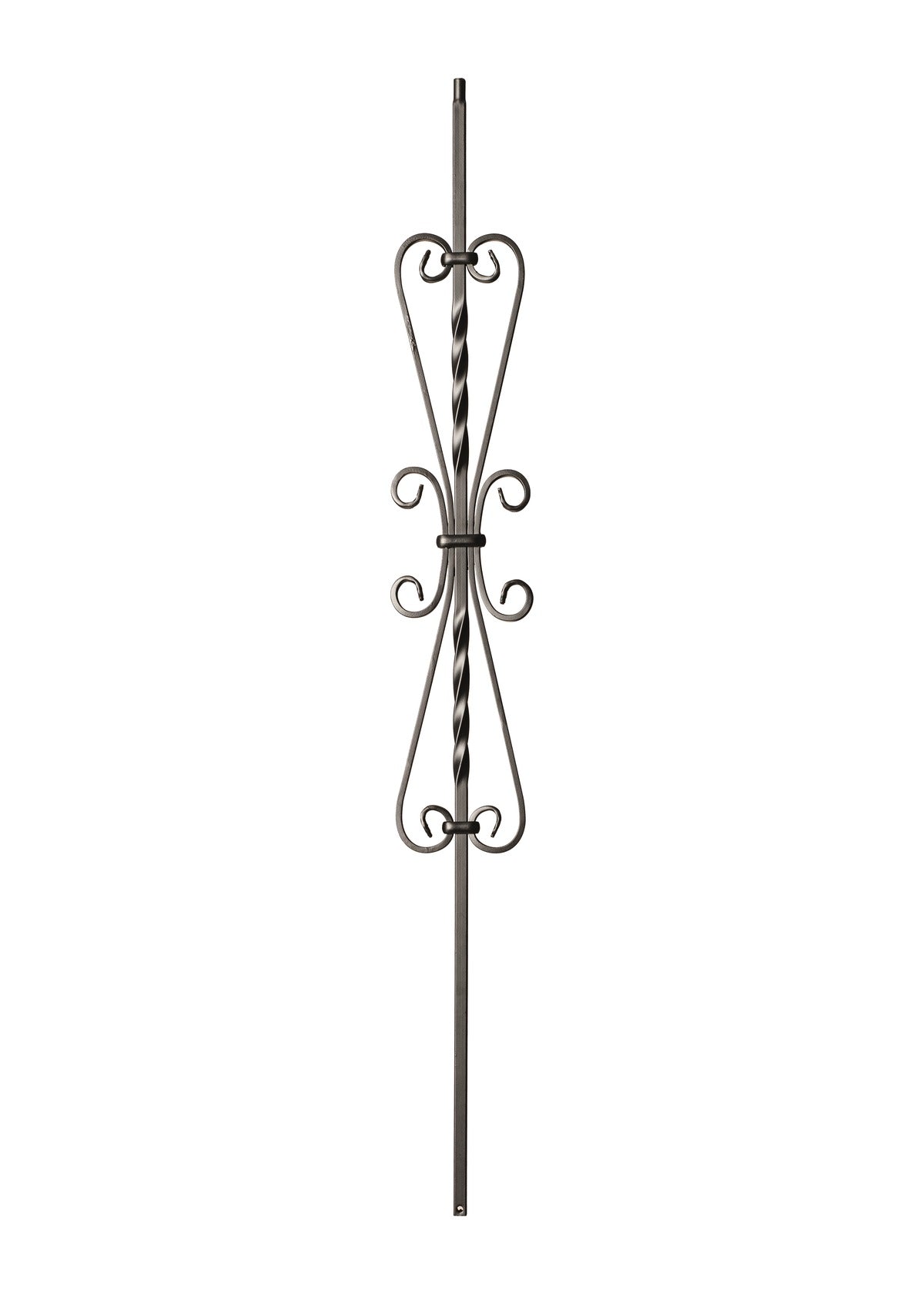 Iron Baluster 5 3/16" X 24" French Scroll 9055-SS