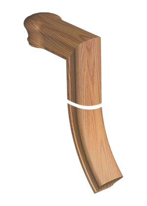 Handrail Fitting 2-Rise Straight Gooseneck with Cap 97-2