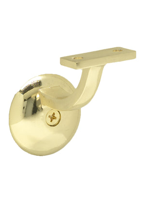 Wall Rail Bracket 3002 - Bright Brass