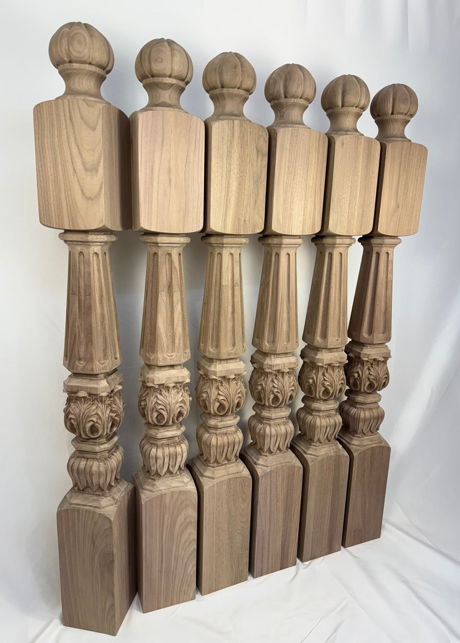 Custom Walnut Newel Posts