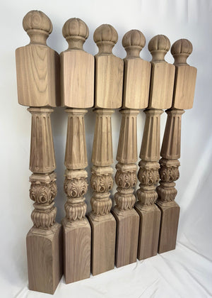 Custom Walnut Newel Posts