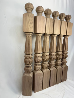 Custom Walnut Newel Posts