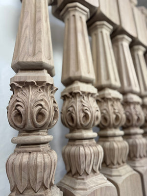 Custom Walnut Newel Posts
