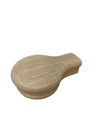 Custom Wide One Open Cap, White Oak, detail view