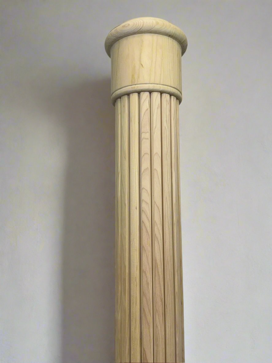 Corner Fluted Posts Fluted Colonial Newel Posts for Staircase - Select Stair Parts LLC