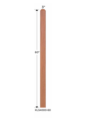 Sizes of Simple S4S Newel Post 4000