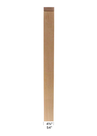 Sizes of Box Newel Post 4302