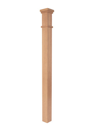 Mission Box Newel Post 4075 - Plain style