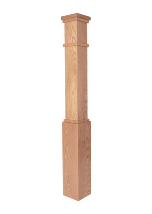 Mission Box Newel Post 4091 - Plain style
