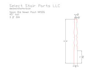 Spain Old Newel Post NP026