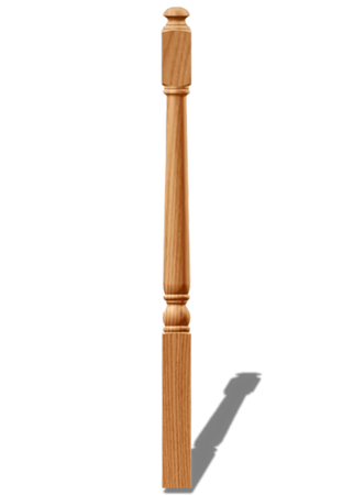 Newel Post Red Oak Shortest 4040A