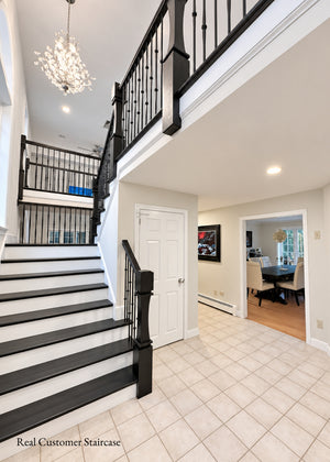 Simple Modern Newel Post NP012 Real Staircase