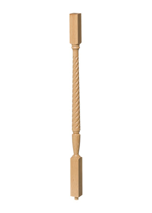 Twisted Square Top Baluster T-2005 - Twisted style