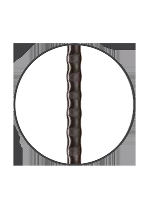 Iron Baluster Plain with Hammered Bar 9016-HG - pattern close-up