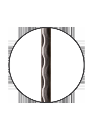 Iron Baluster Plain with Hammered Edge 9020-HE - pattern close-up
