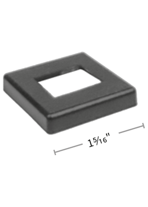 1/2" Skinny Square Rake Shoe 9053-RS-S - dimensions
