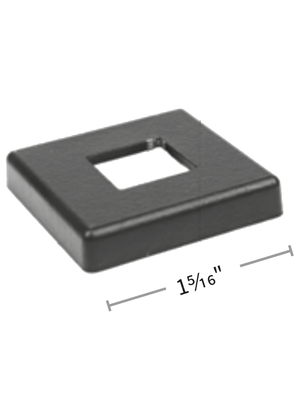 1/2" Skinny Square Base Shoe 9054BS-1/2 - dimensions