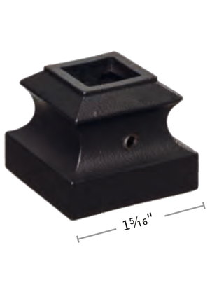 1/2" Inner Base Shoe with Set Screw 9062-BS-1/2 - dimensions