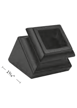 1/2" Inner Rake Shoe with Set Screw 9063-RS-1/2 - dimensions