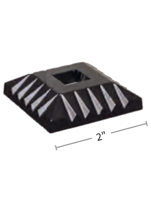 1/2" Inner Flat Square Shoe 9065-FS-1/2 - dimensions
