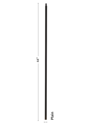 Iron Baluster Mega Plain 9900-TB - dimensions