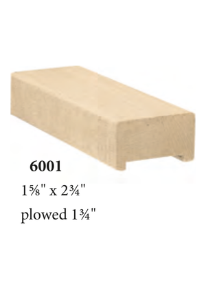 Plowed Handrail 1-3/4 6001 - dimensions