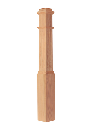 Box Newel Post 4091 - Fluted style