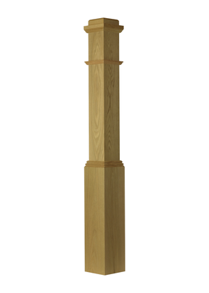 Box Newel Post 4091 - Plain style