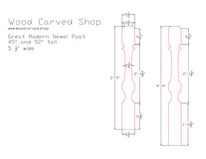 Great Modern Newel Post Draft