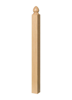 Contemporary Post to Post Starting Newel 4004 - Plain style